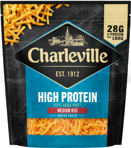 HIGH PROTEIN RED CHEDDAR GRATED