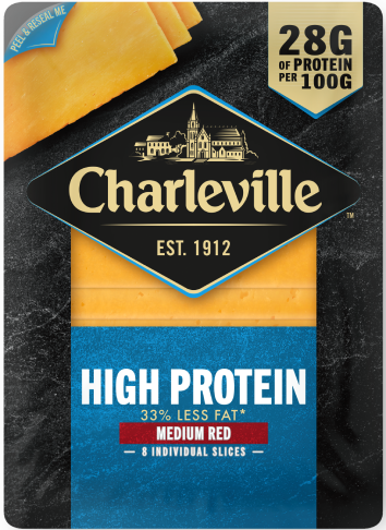 HIGH PROTEIN RED CHEDDAR SLICES